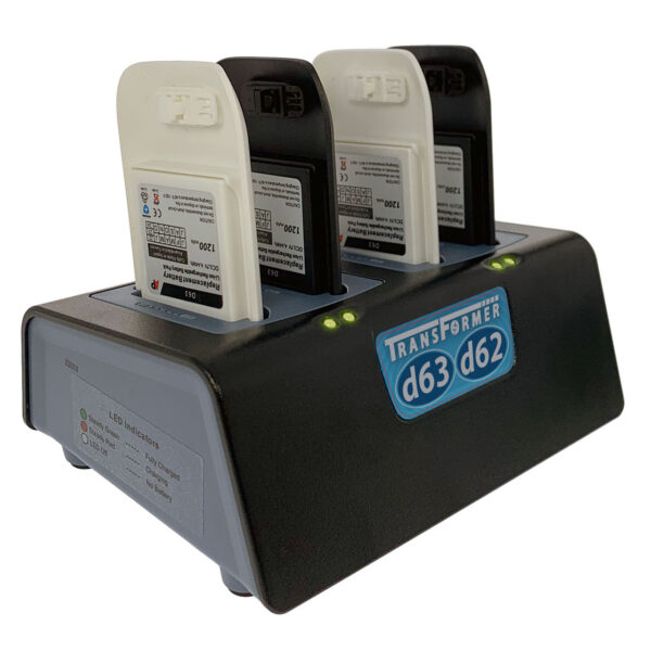 4-Bay Battery Charger for Ascom d63/i63 and d62/i62 Batteries