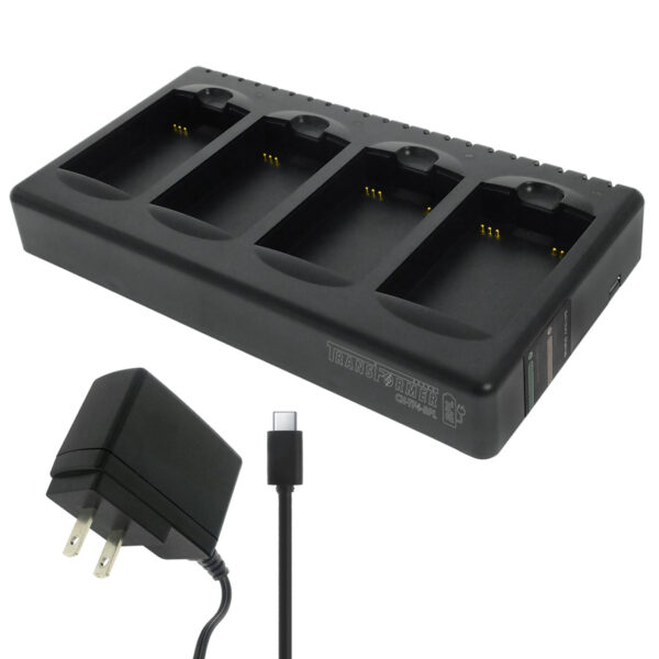 Quad Charger for BPL Batteries: Replaces SpectraLink GCQ100